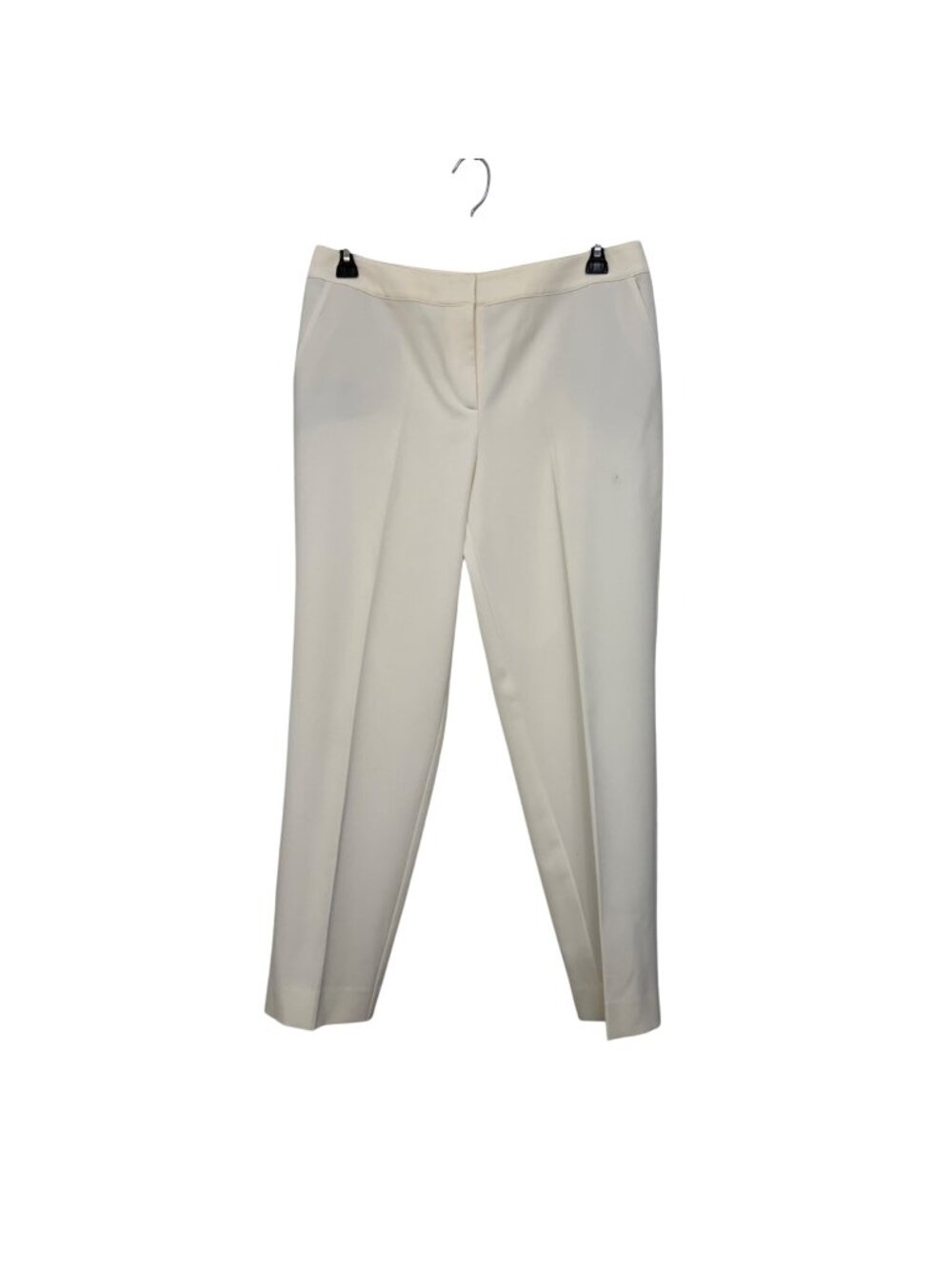 St. John Caviar Womens Cream Stretch Pants Size 12 Made In USA